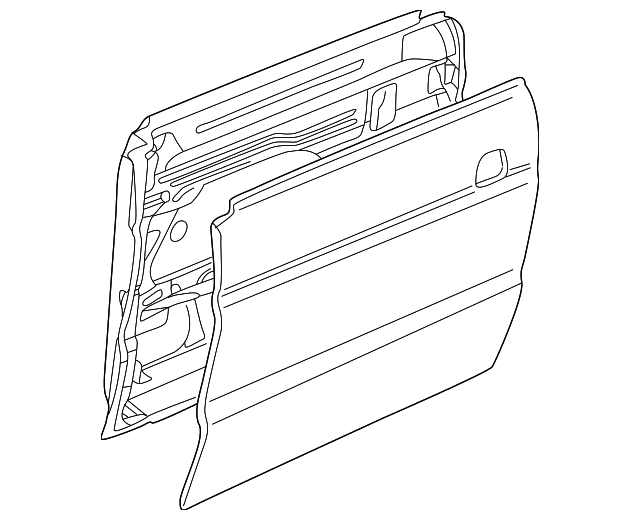BDA700190 Деталь DOOR SHELL, LEFT