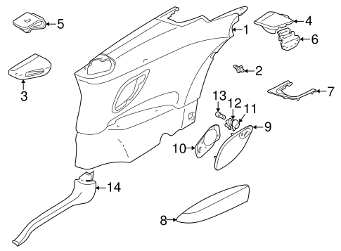 C70 INTERIOR TRIM - QUARTER PANELS