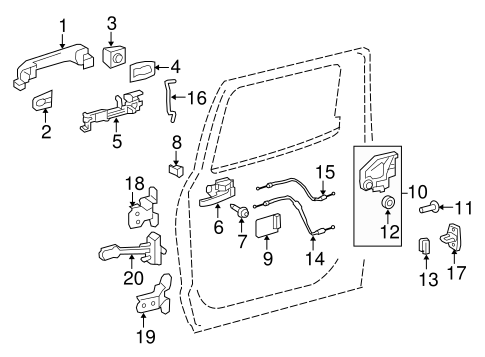 BODY/LOCK & HARDWARE for 2015 Toyota Tundra #2