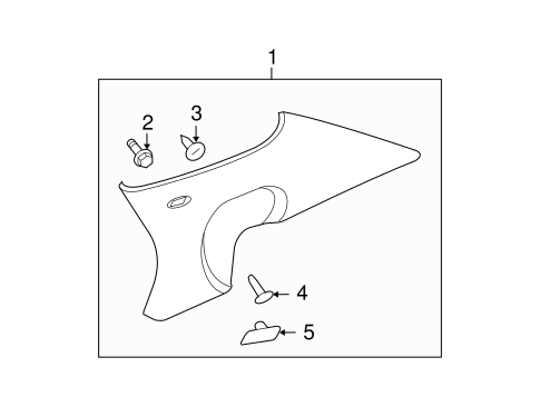 Interior Trim - Quarter Panels for 2006 Cadillac DTS #0