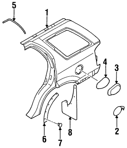 Wheelhouse Cover Screw - Honda (8-97184-422-0) Wheelhouse Cover Screw - Honda (8-97184-422-0)