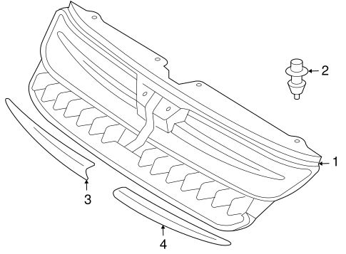 BODY/GRILLE & COMPONENTS for 2004 Toyota Sienna #1