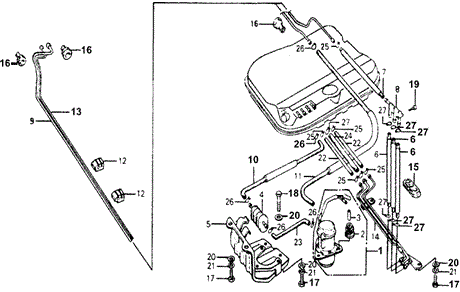 Electrical/Exhaust/Heater/Fuel/Fuel Pump - Fuel Strainer ('76-'77) for 1977 Honda ACCORD HATCHBACK #1