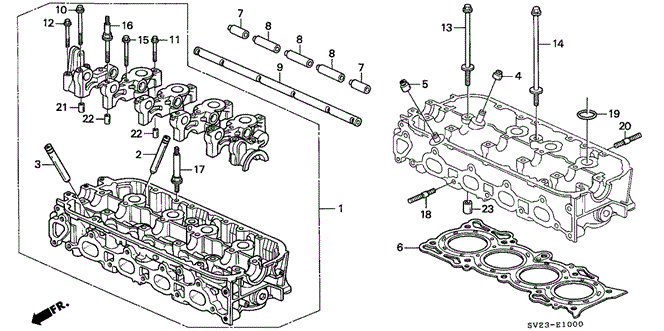 ENGINE/CYLINDER HEAD (1) for 1997 Honda ACCORD COUPE #1