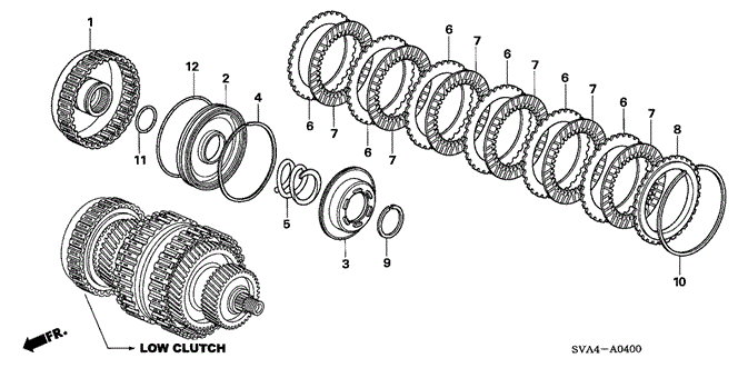 Transmission - Automatic/Clutch (Low) for 2006 Honda CIVIC COUPE #1