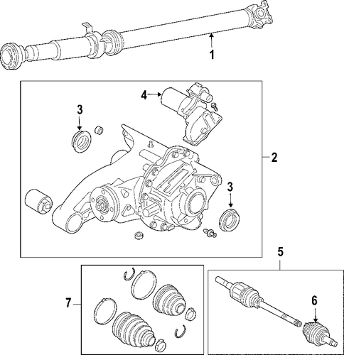LR3 AXLE SHAFTS & JOINTS