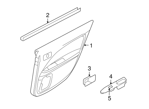 Milan INTERIOR TRIM - REAR DOOR