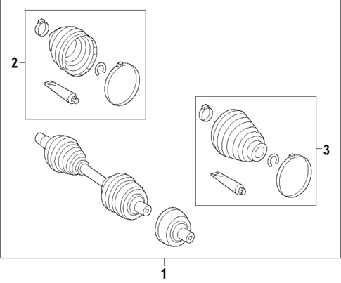 Axle Shafts & Joints for 2015 Mercedes-Benz B Electric Drive #0