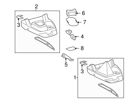 BODY/CONSOLE for 2014 Toyota Tacoma #3