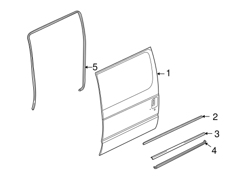 Body/Door & Components for 2009 Ford E-350 Super Duty #3