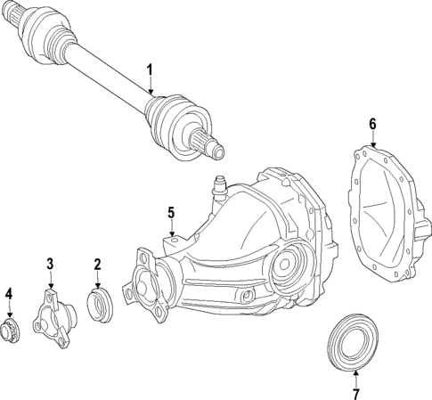 Propeller Shaft for 2015 Mercedes-Benz CLS 550 #0