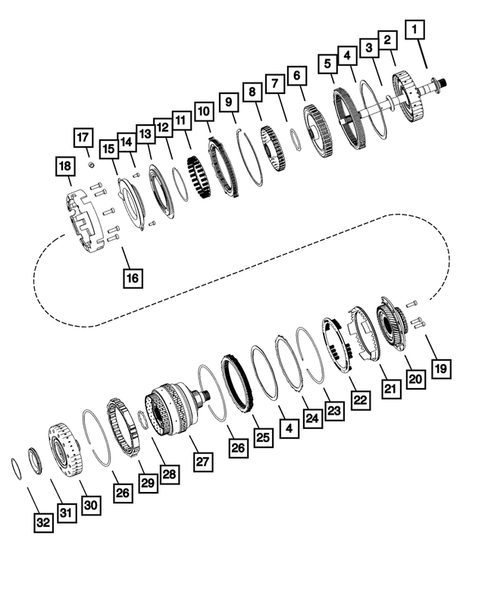 Gear Train for 2015 Jeep Compass #0