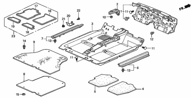 Floor Mat for 2001 Honda Prelude #0