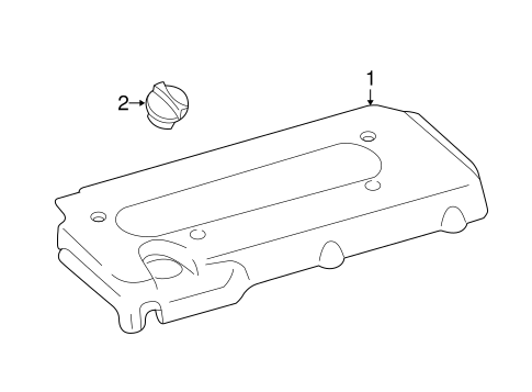 ENGINE/ENGINE APPEARANCE COVER for 2004 Toyota Solara #1