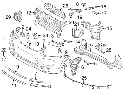 Cayenne BUMPER & COMPONENTS - FRONT