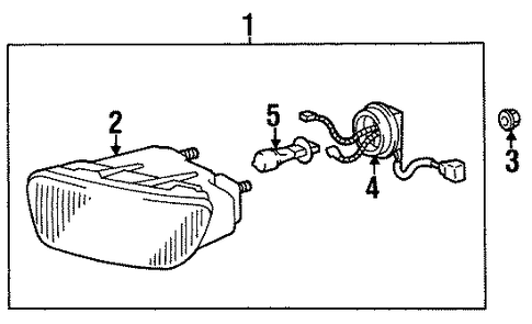 ELECTRICAL/FOG LAMPS for 1998 Toyota Avalon #1