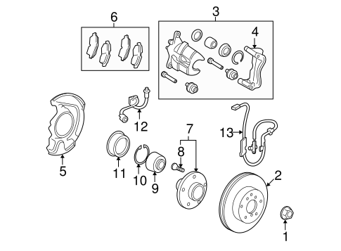 BRAKES/FRONT BRAKES for 2013 Toyota Venza #1