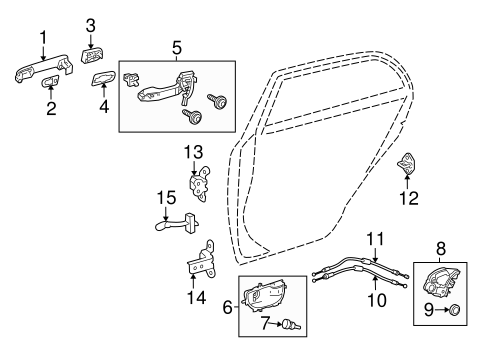 ELECTRICAL/REAR DOOR for 2016 Toyota Corolla #1