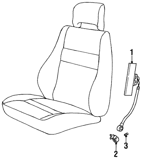 V90 AIR BAG COMPONENTS