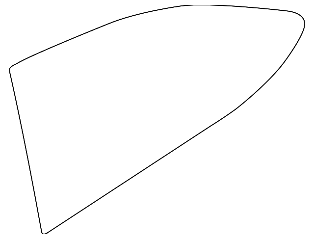 8S4Z-6329710-A Деталь QTR GLASS, RIGHT