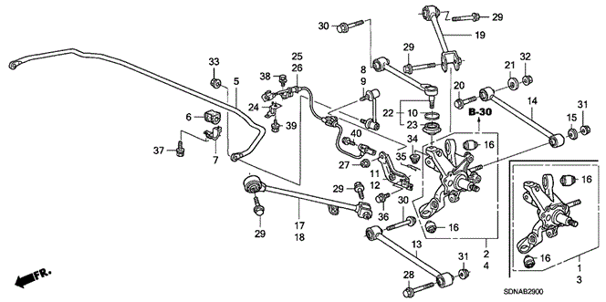 Chassis/Rear Lower Arm for 2007 Honda ACCORD COUPE #1