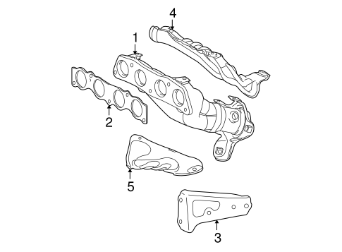EXHAUST SYSTEM/EXHAUST MANIFOLD for 2009 Toyota Corolla #1