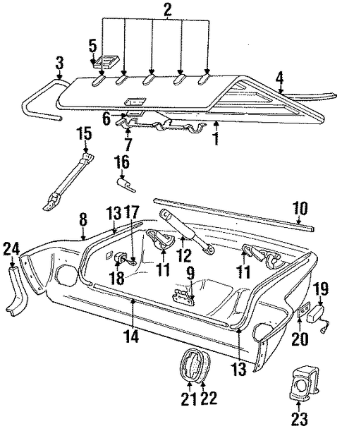 TC Maserati INTERIOR TRIM - REAR BODY