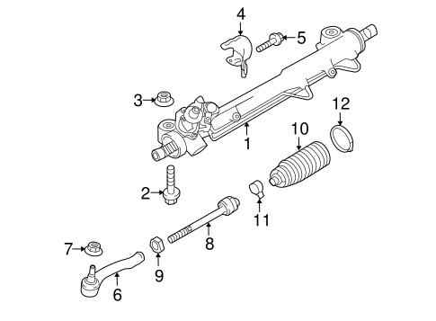 Panamera STEERING GEAR & LINKAGE 2