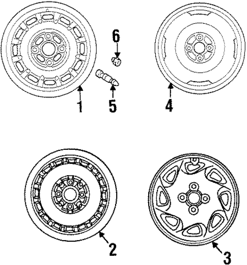 FRONT SUSPENSION/WHEELS for 1997 Toyota Tercel #1