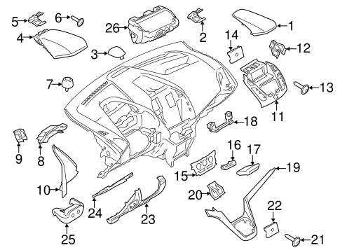 Transit Connect INSTRUMENT PANEL COMPONENTS