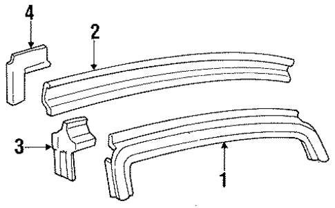 Mustang WINDSHIELD HEADER & COMPONENTS