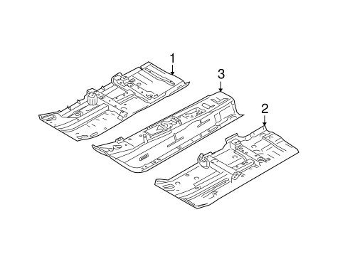 Body/Floor & Rails for 2014 Nissan Versa #1