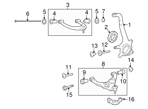 FRONT SUSPENSION/SUSPENSION COMPONENTS for 2013 Toyota 4Runner #2