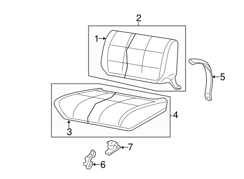 Wrangler REAR SEAT COMPONENTS