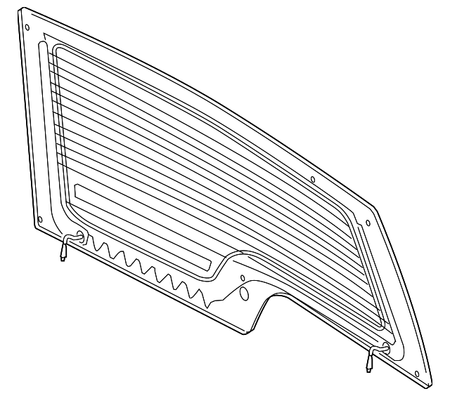 CVB500680 Деталь LIFT GATE GLASS