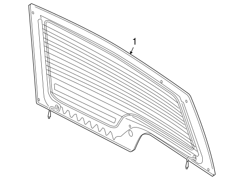 LR3 GLASS - LIFT GATE