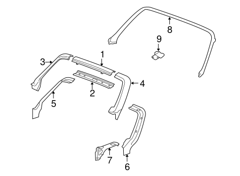 Solstice WINDSHIELD HEADER & COMPONENTS 2