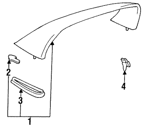 BODY/SPOILER for 1996 Toyota Supra #1
