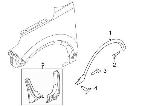 Body/Exterior Trim - Fender for 2012 Ford Explorer #1