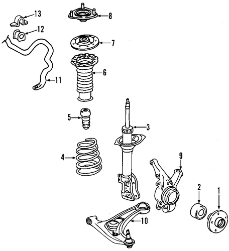 FRONT SUSPENSION/SUSPENSION COMPONENTS for 2008 Scion xD #2