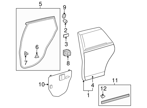 BODY/DOOR & COMPONENTS for 2012 Toyota Venza #1