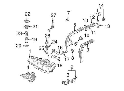 FUEL SYSTEM/FUEL SYSTEM COMPONENTS for 2003 Toyota Matrix #2