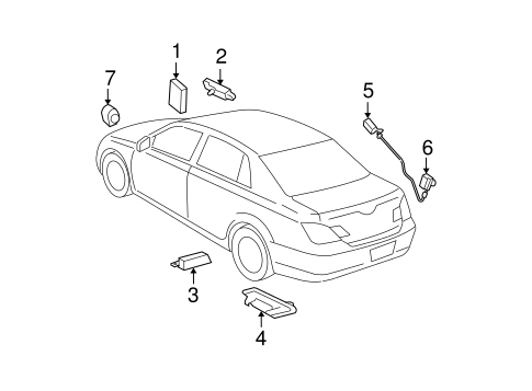 ELECTRICAL/KEYLESS ENTRY COMPONENTS for 2006 Toyota Avalon #1
