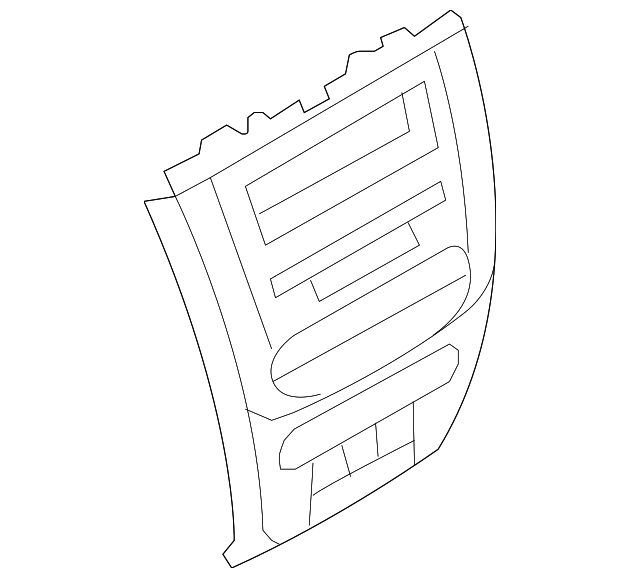 AN7Z-5404302-BC Деталь CENTER BEZEL