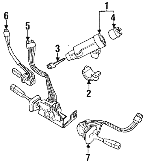 Steering Column Switches for 1995 Land Rover Defender 90 #0