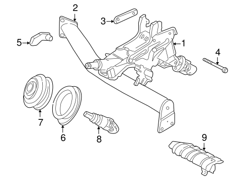C70 STEERING COLUMN ASSEMBLY