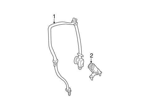 Electrical/Rear Seat Belts for 2007 Ford Explorer #1