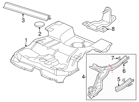 9-5 REAR FLOOR & RAILS