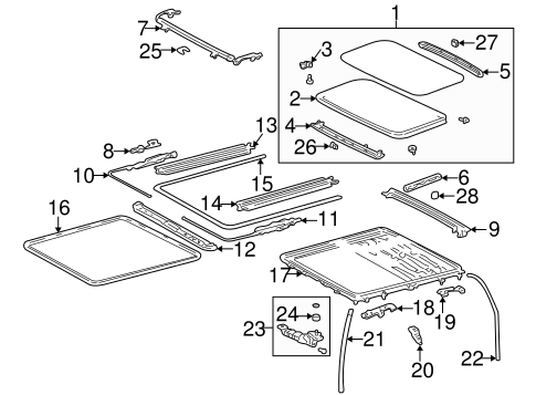 ELECTRICAL/SUNROOF for 1997 Toyota RAV4 #1