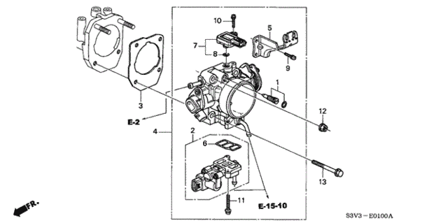 Throttle Body (1) for 2001 Acura MDX #0